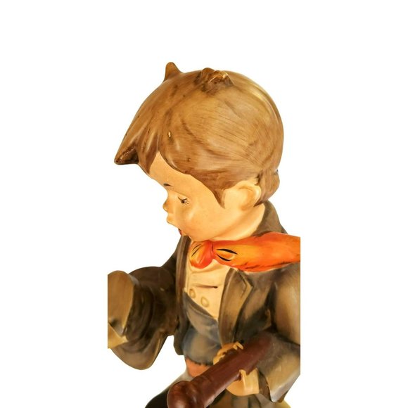 Vintage Boy Top Hat Hummel Like Porcelain Hand Painted Figurine Statue - Picture 6 of 6